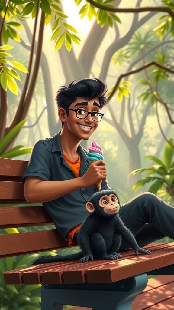 बंदर, गिलहरी और गुब्बारे की मजेदार कहानी