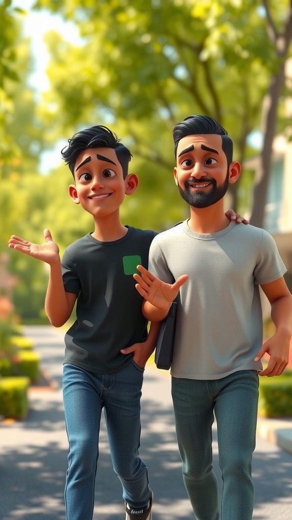 कुत्ते टाइगर से पप्पू और गप्पू की मजेदार बातें