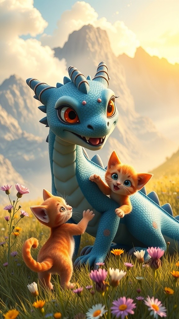 The Adventures of Jwalan and Rooh: A Dragon and Cat Friendship