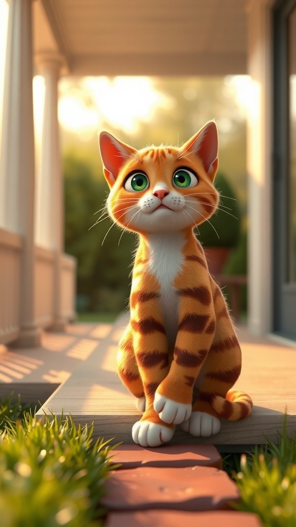 A New Feline Friendship: The Stray Cat and the Old Lady