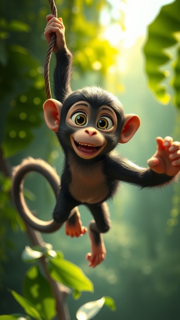 शरारती बंदर और समझदार चिड़िया