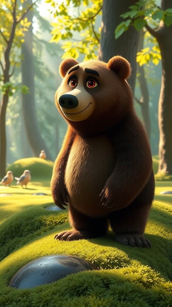 The Bear Stuck in the Tree