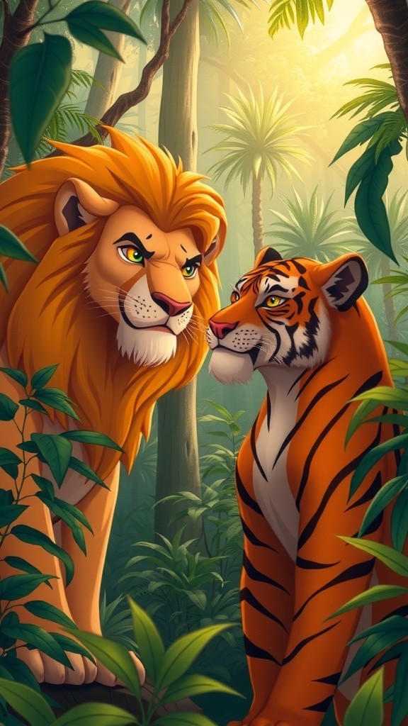 Sher aur Baagh ki Dosti: Ekta ki Taqat