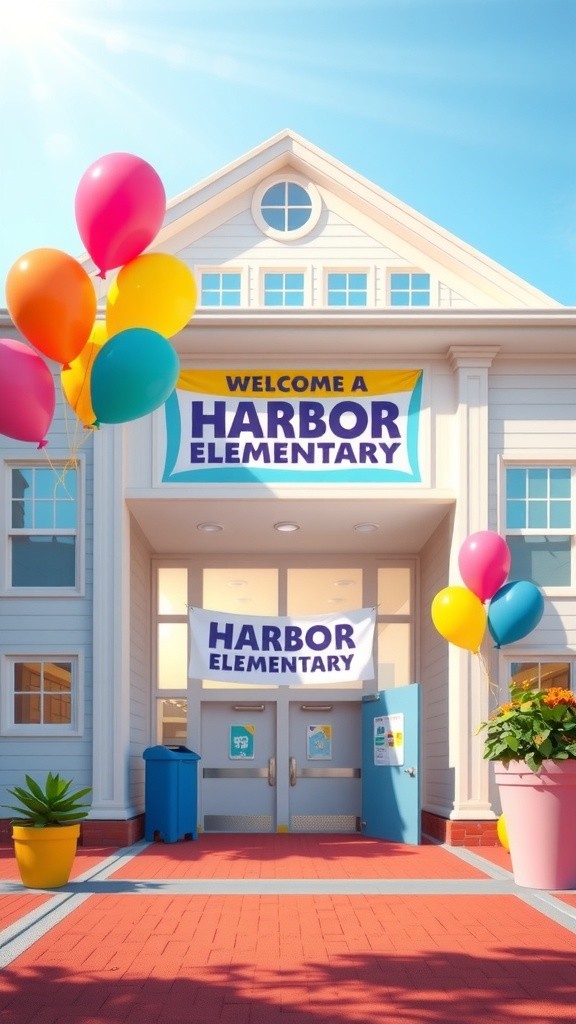 Liberty's First Day at Harbor Elementary!