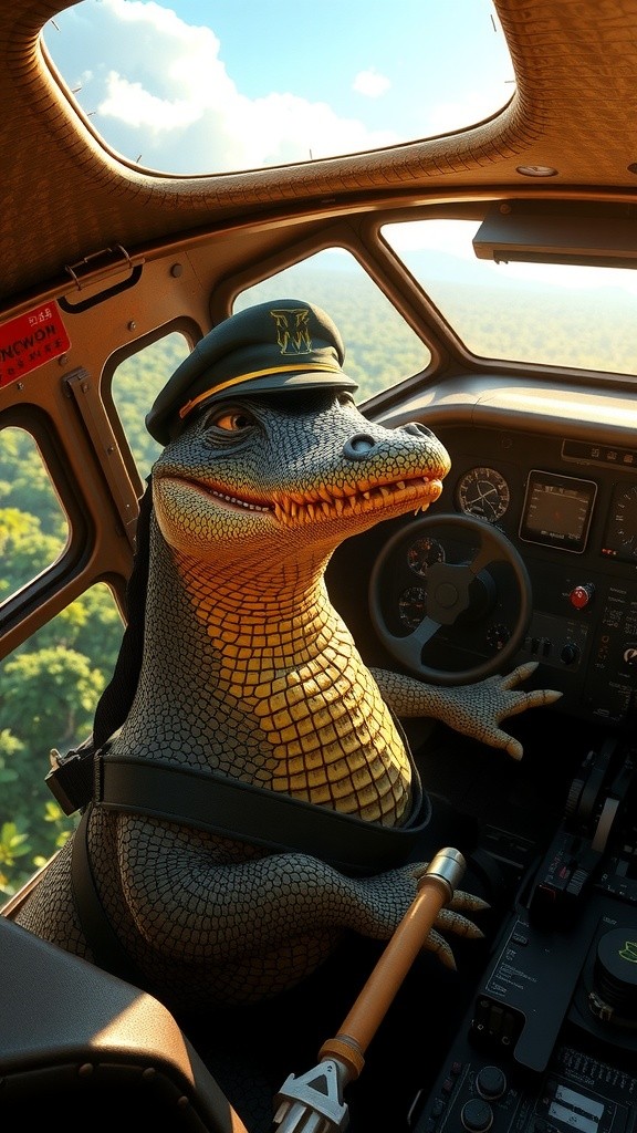 Buaya Terbang: Petualangan di Kolam Anak!