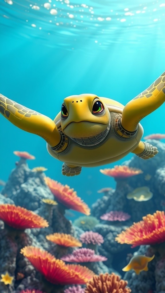 Meet Shelly: The Stylish Turtle Adventure!
