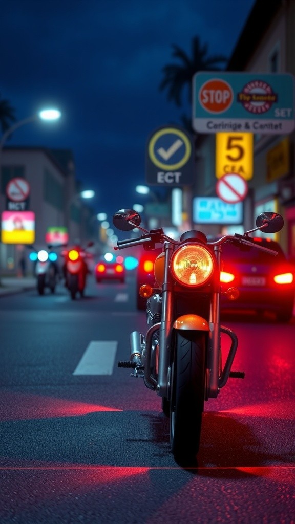 Kejutan Malam: Polisi Jadi Pembalap! 🚓🏍️