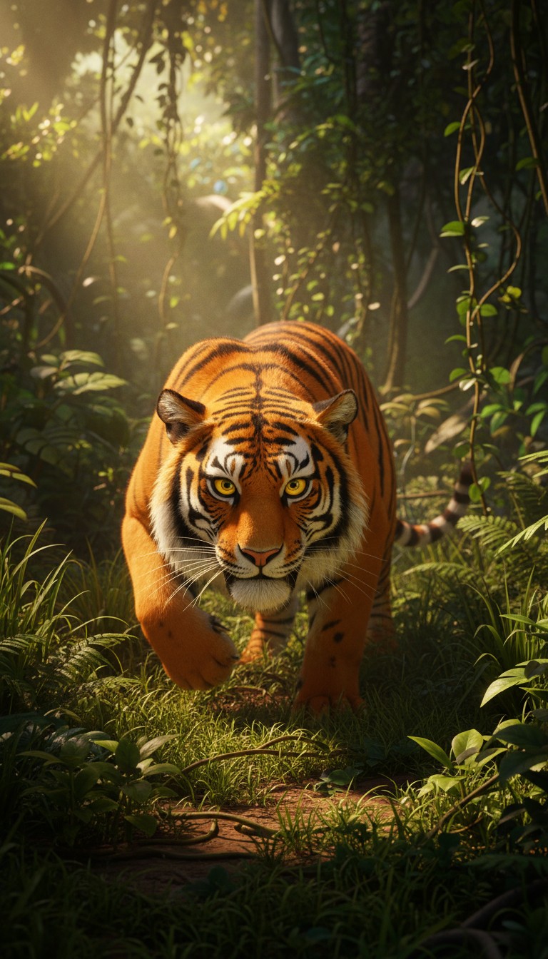 The Art of the Hunt: A Tiger's Stalk