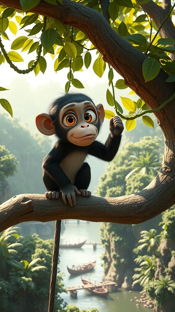 बंदर और मगरमच्छ की चतुराई