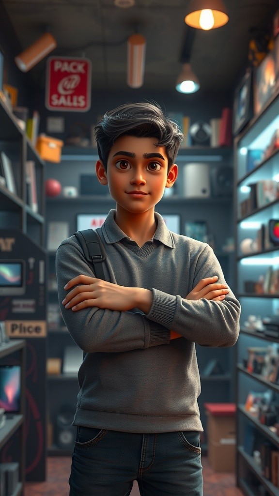 Glitch Cartoons के लिए बैनर प्रॉम्प्ट तैयार करें