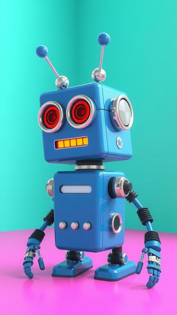 Adventures of a Joyful Robot in a Magical Forest