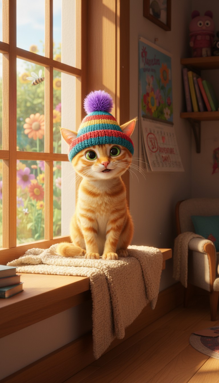 Tom the Blue Cat's Sunny Adventure