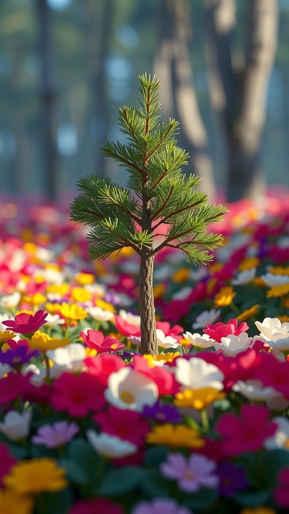Pohon Pelangi: Keindahan Berbagi Warna