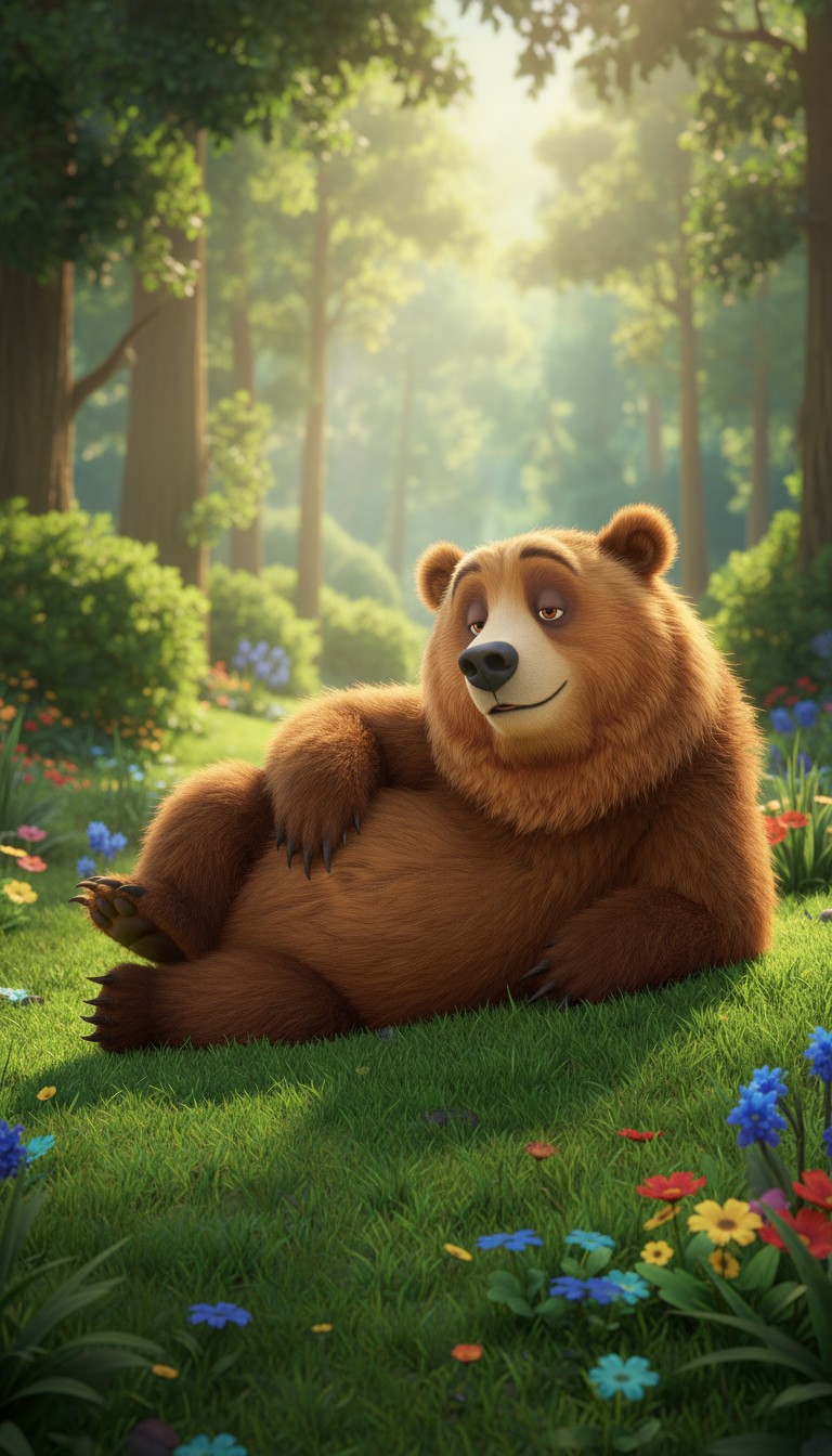 A Playful Mother's Love: The Gentle Bear