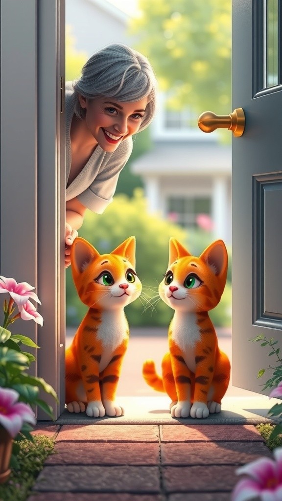 A Stray Cat's Daily Visit