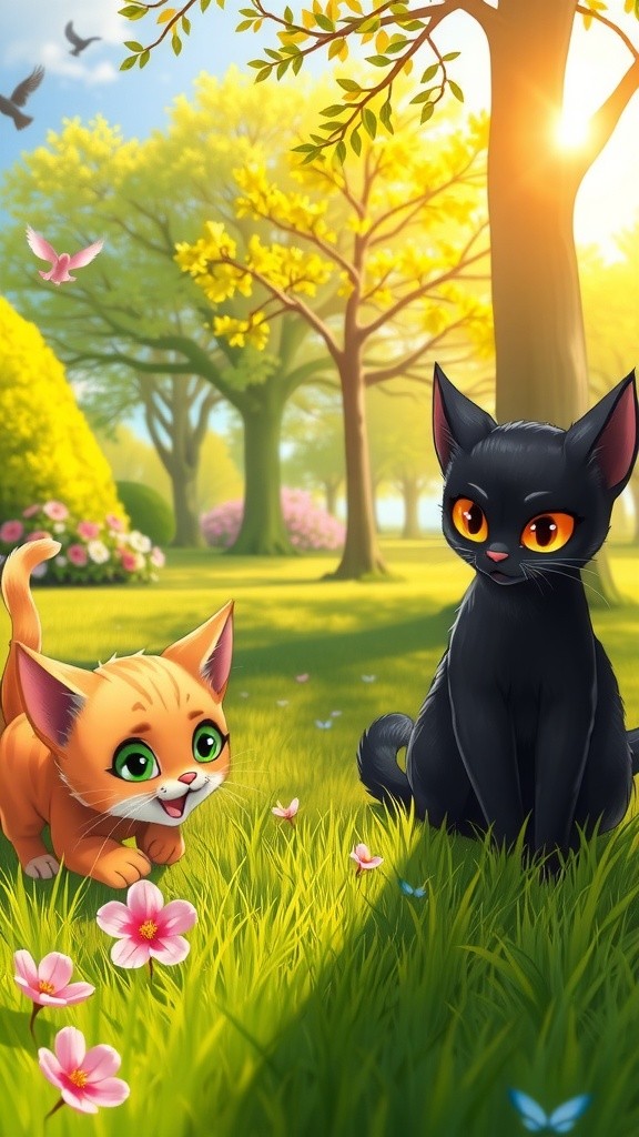 Cricket Cats: A Playful Afternoon in the Park