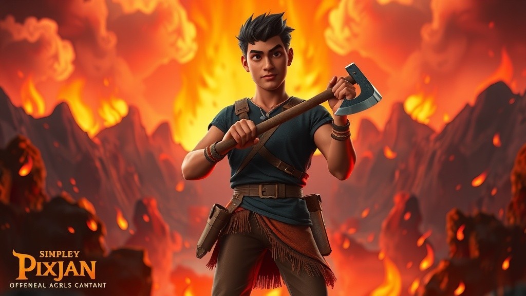 Epic Warrior Ignites Kingdoms Below!