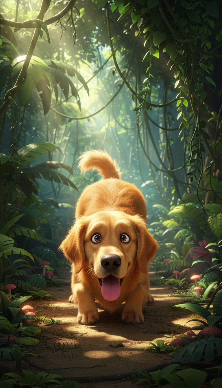 Dog's Jungle Adventure for Food