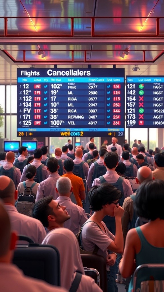 Flight Cuts as Air Traffic System Faces Shutdown Strains