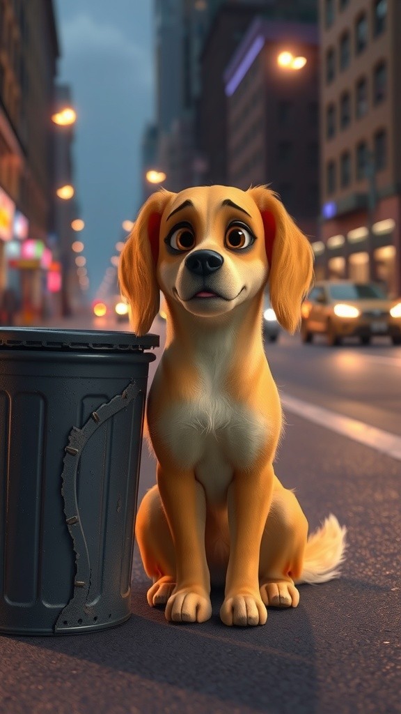 Rescue and Happiness: A Street Dog's New Life