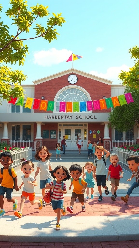 Liberty's First Day at Harbor Elementary!