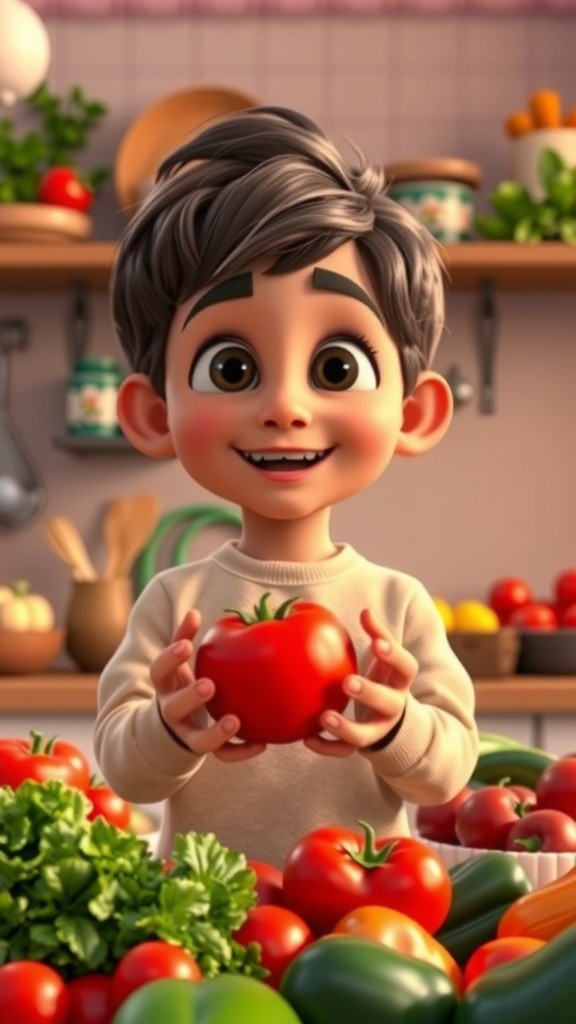 टमाटर का मजेदार नृत्य!