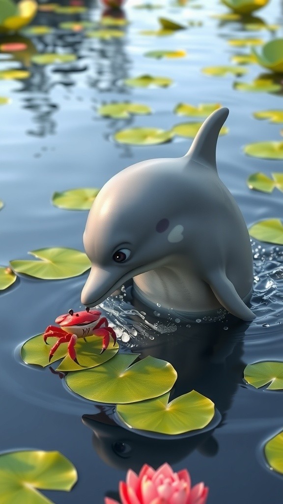 मछली और केंकड़े की मजेदार रेस!