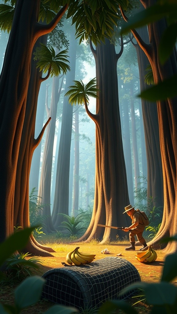 चालाक बंदर और फंसाने वाला जाल