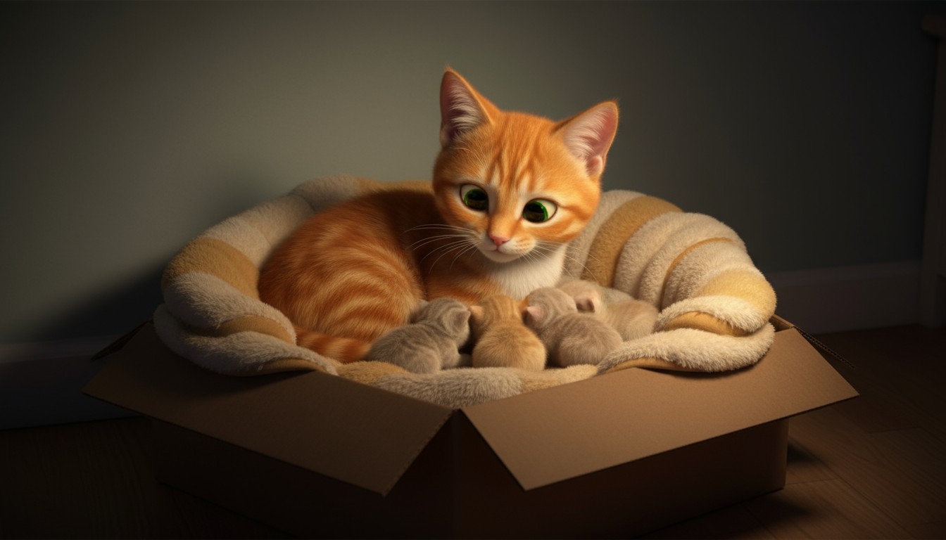 Cuddly Kittens in a Cozy Basket