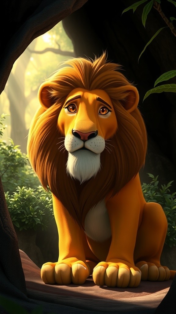 The Cunning Fox and the Deceptive Lion