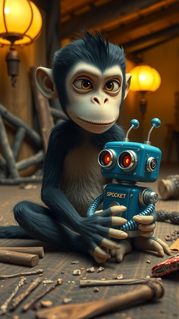 हनुमान जी का रोबोट बनाम राक्षस का रोबोट!