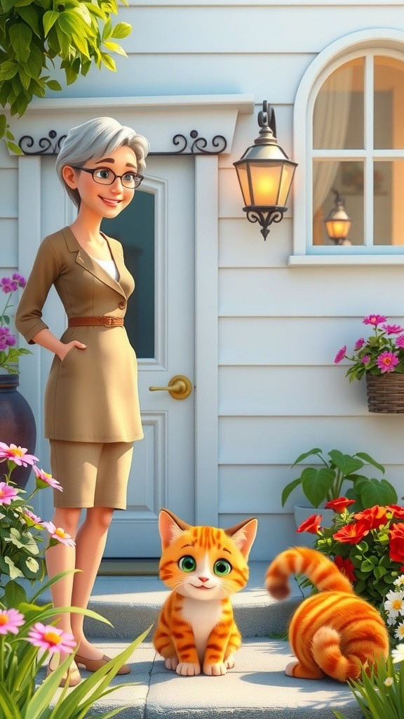A New Beginning: The Old Lady and the Stray Cat
