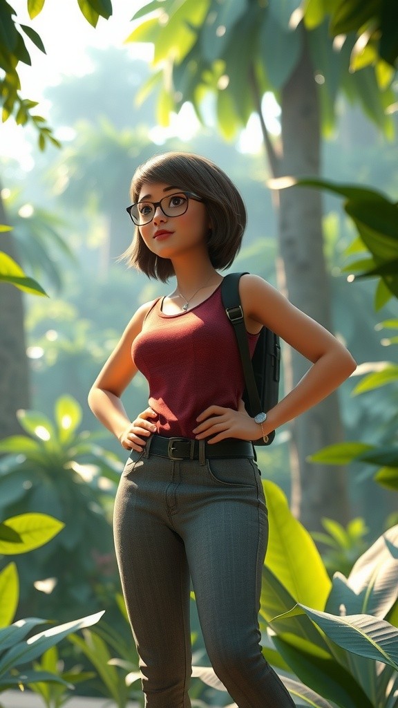 Cat and Her Blunt Haircut Lady's Jungle Adventure