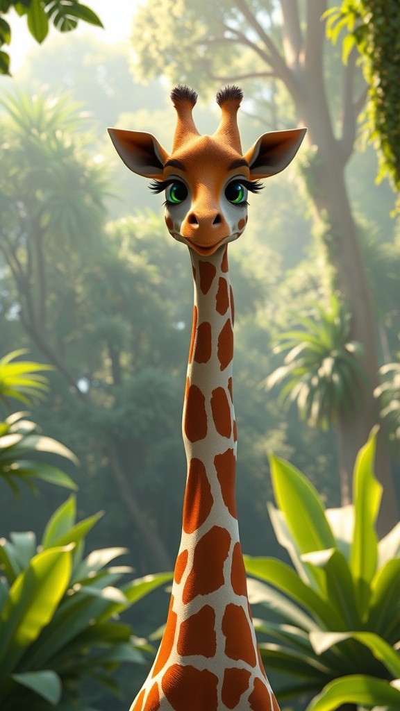 जिराफ़ और हाथी की दोस्ती