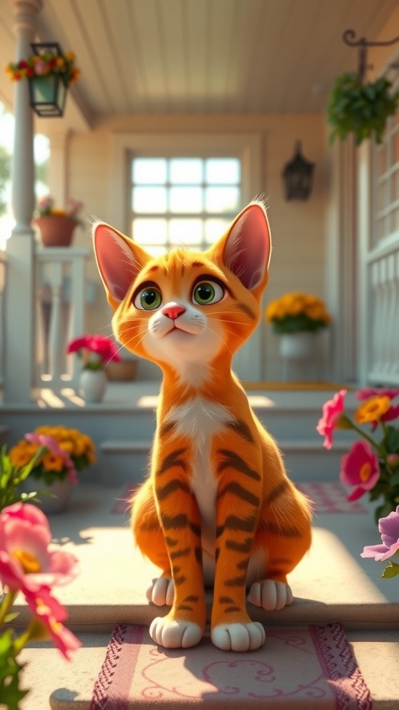 A New Friendship: The Stray Cat and the Old Lady