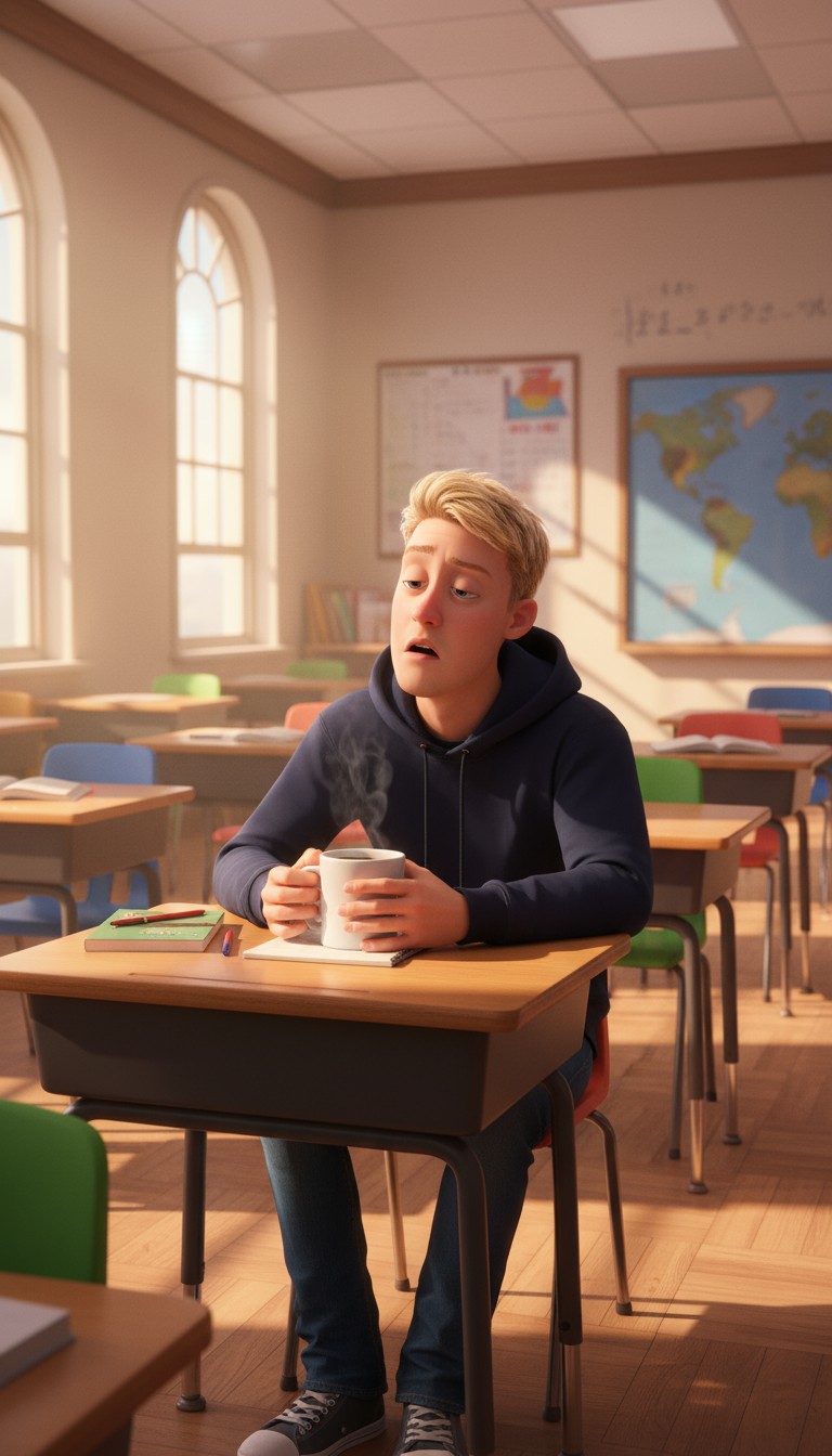 Playing It Cool After Being Called Out by Teacher