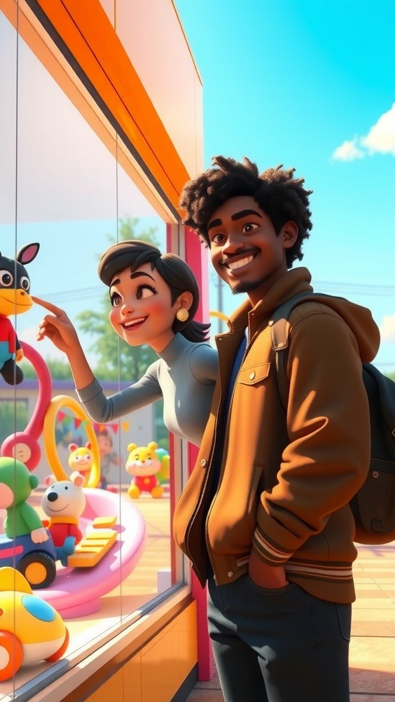 Ibu dan Anak: Berbelanja Mainan Impian