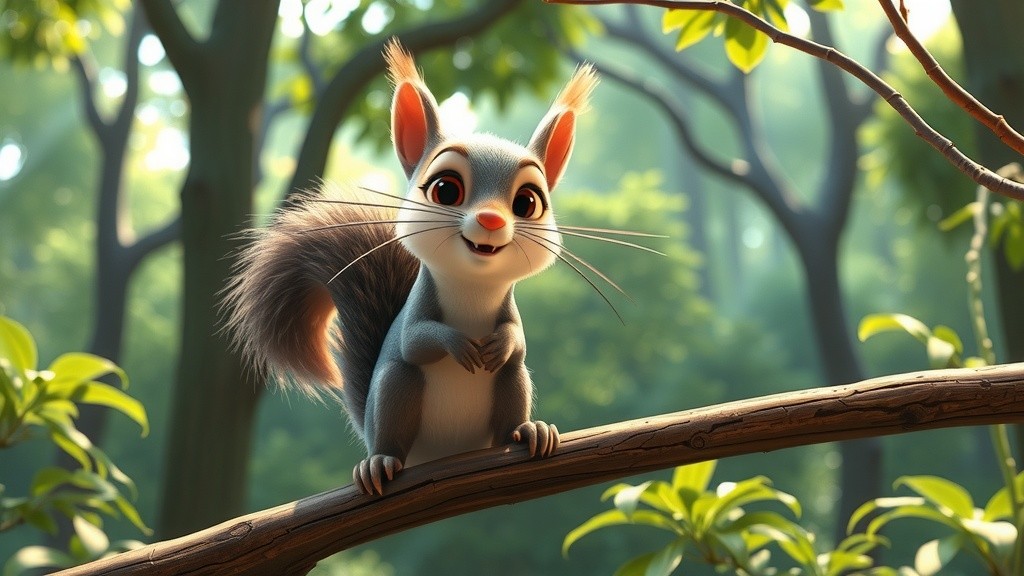 Tuffy the Brave Little Squirrel: A Tale of Friendship and Adventure