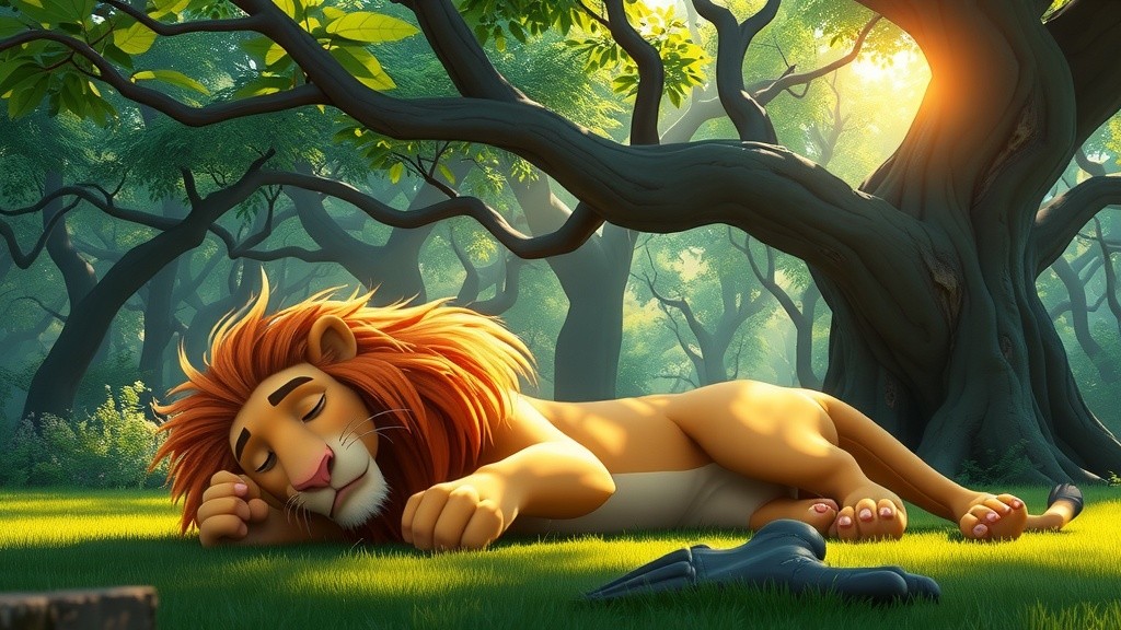 بچے بلی اور شیر کی دوستانہ کہانی