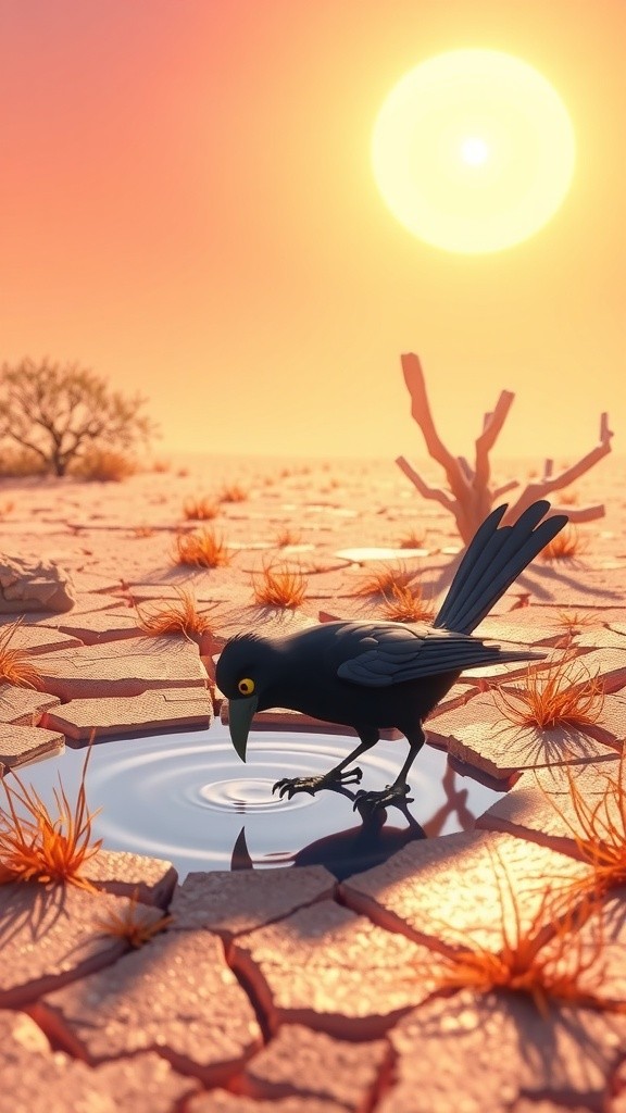 The Clever Crow: A Tale of Perseverance