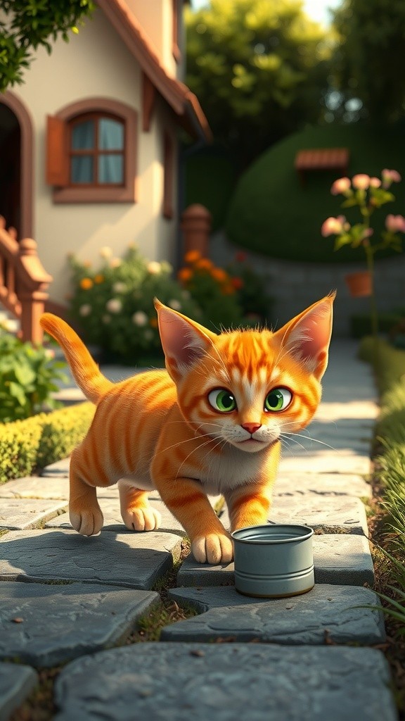 A New Family: The Stray Cat's Journey