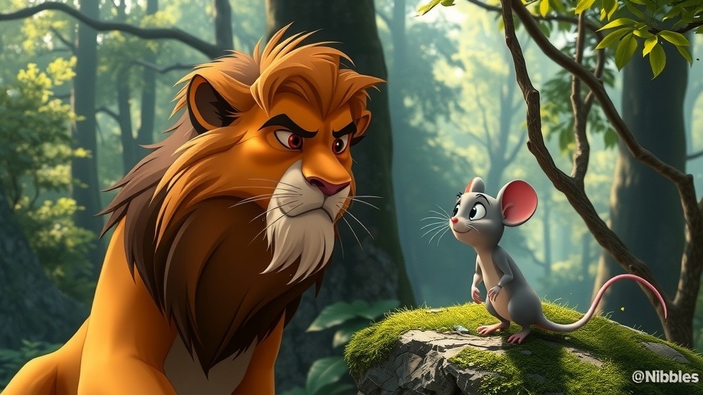 قوة الصداقة: الأسد والفأر