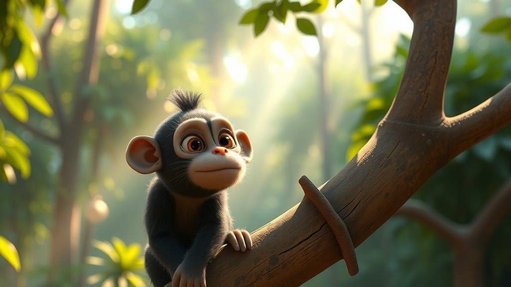 صداقة القرد والسلحفاة