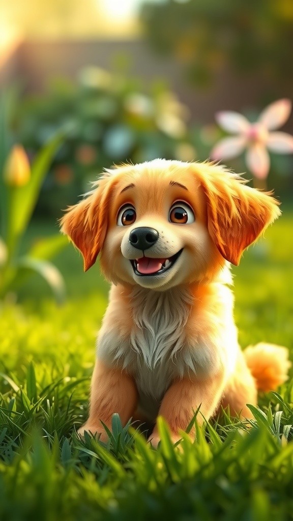 Adorable Moments: A Puppy and Duckling's Playdate