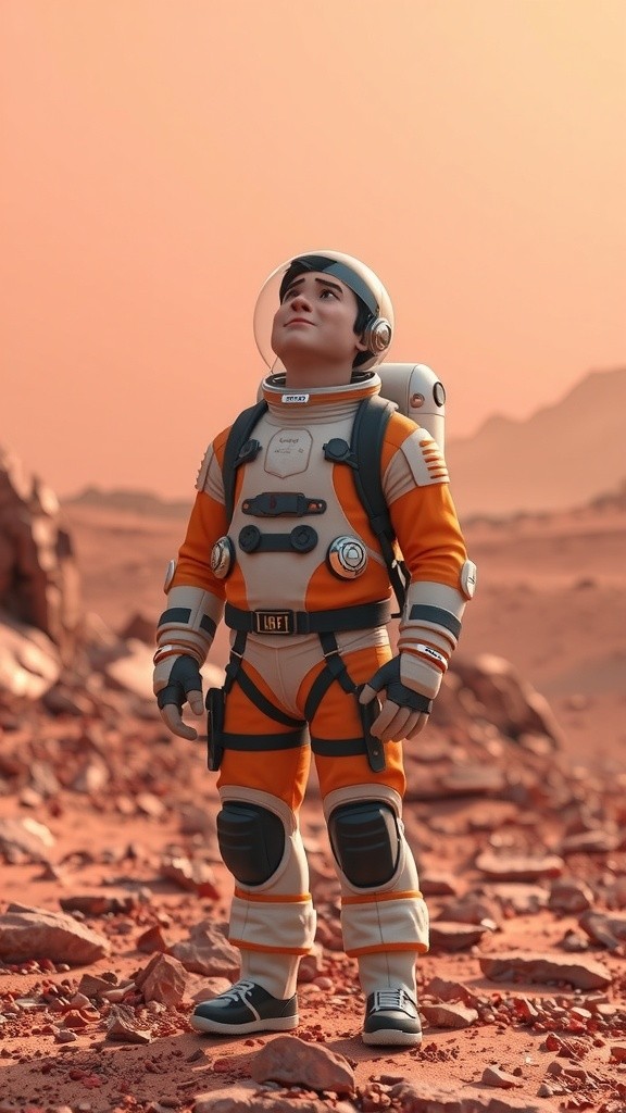 Astronot Tanpa Helm di Mars!