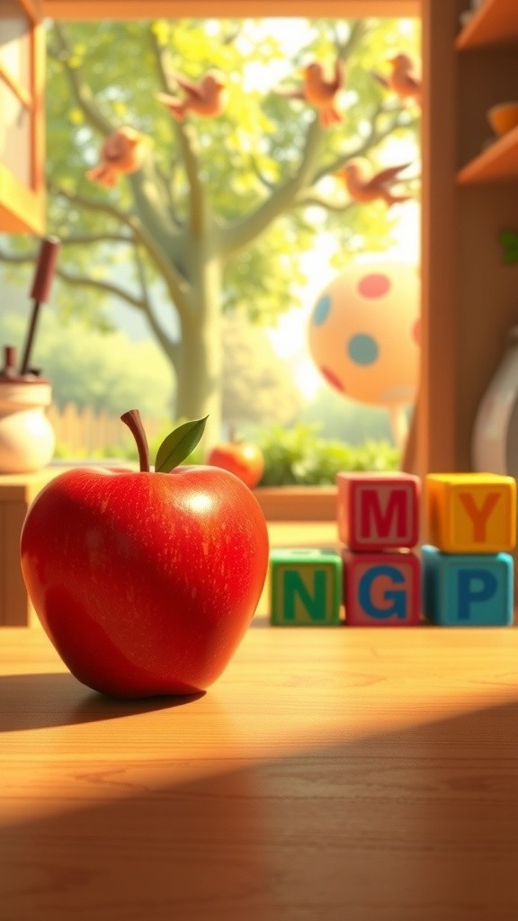 Cartoon Characters Play with ABCs!