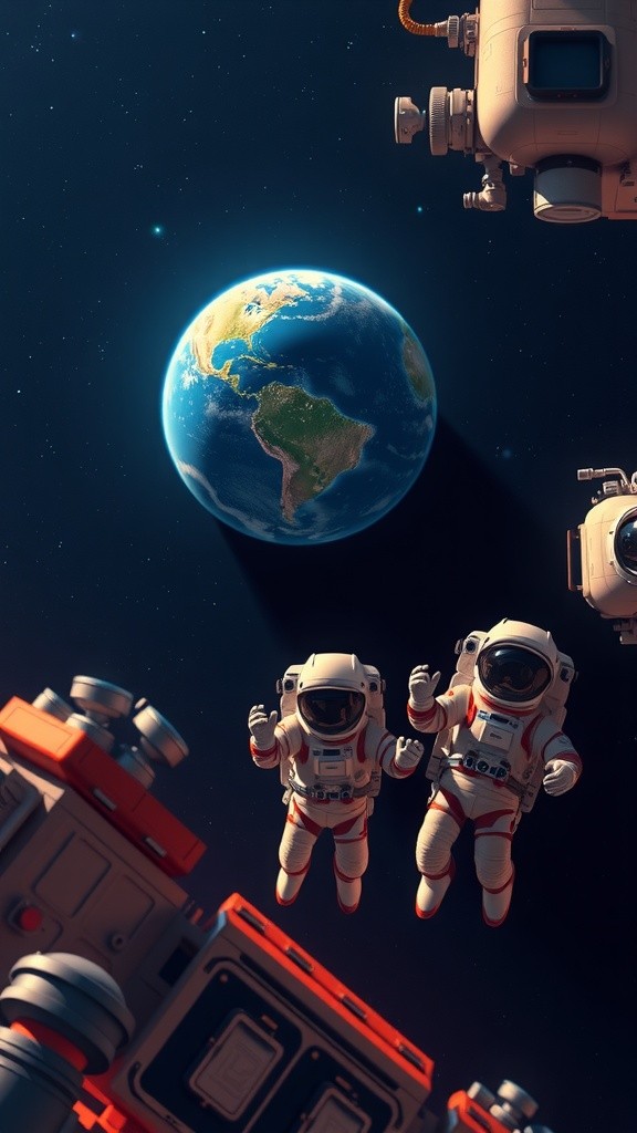 3 Boys Playing Football in a Space