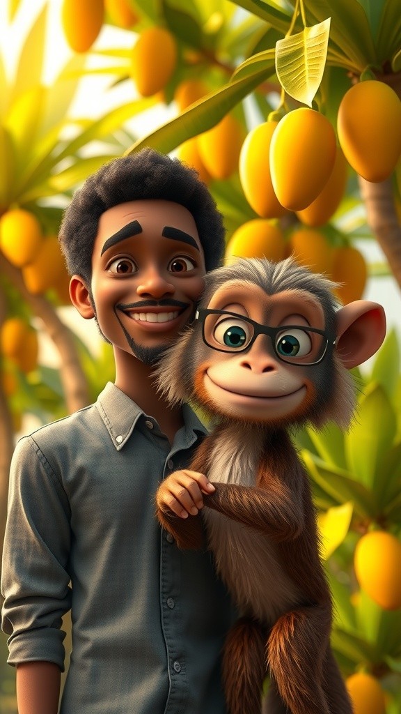 Orgil dan Monyet yang Ramah