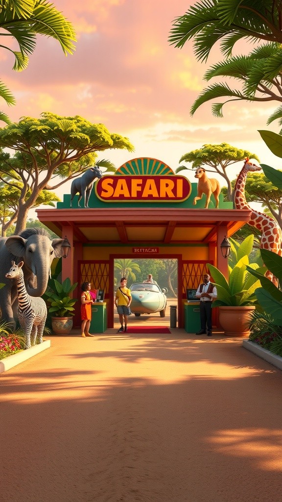 Leopard Ticket Seller for Safari Adventure