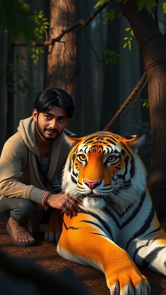 Ravi and the Tiger: A Tale of Kindness and Bravery